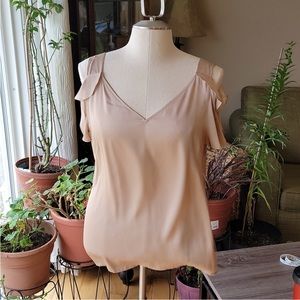 DKNY Women's Blouse in Light Tan